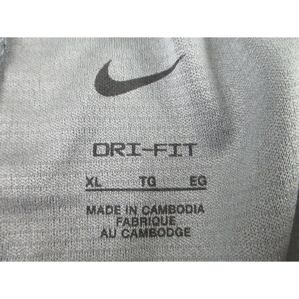 Nike Basketball Shorts Mens XL Dri-Fit Athletic‎ Swoosh Gray Pockets CU4327-068